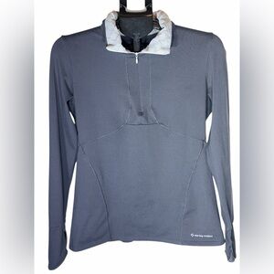 Moving Comfort Dark Gray Half-Zip Running Jacket